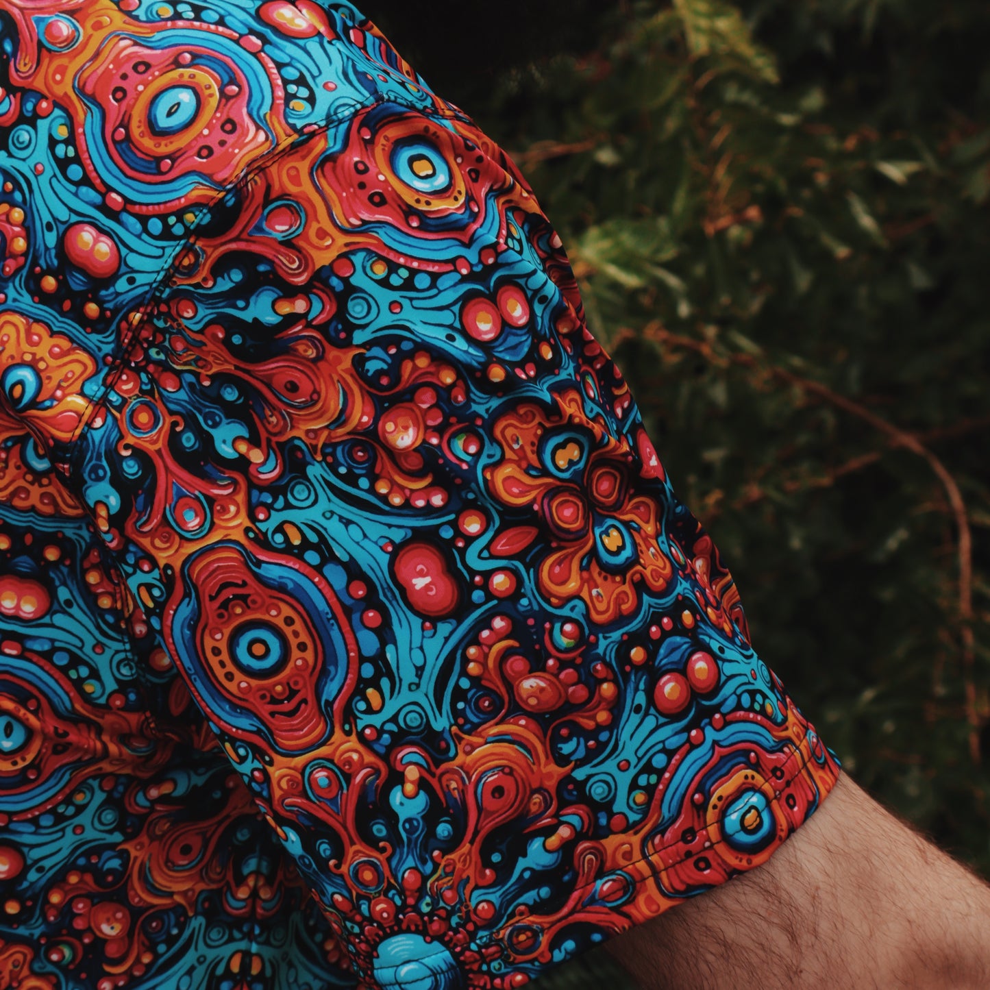 Men's Classic Fit Short-Sleeve Polo Shirt - CITRUS FLOWERS
