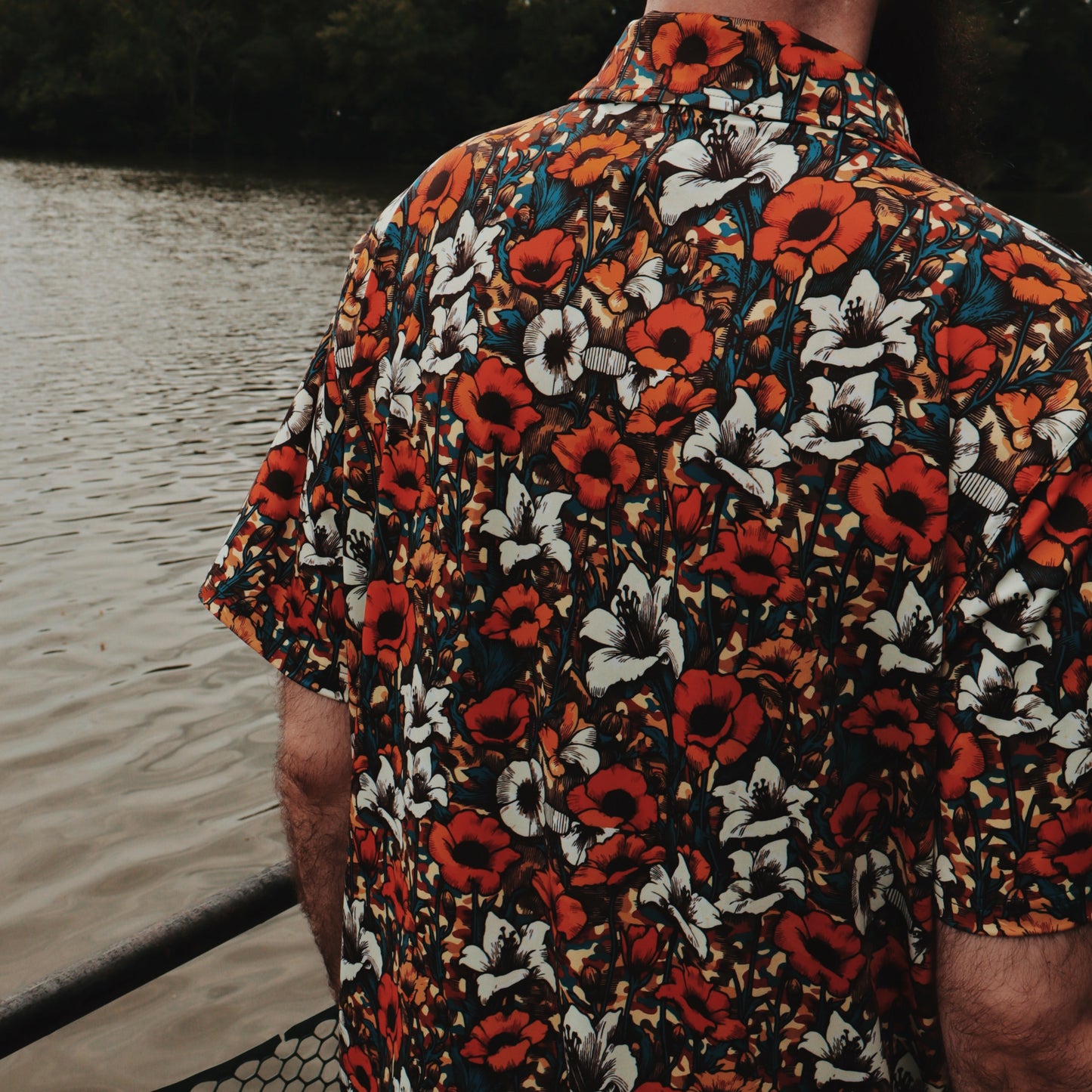 Men's Classic Fit Short-Sleeve Polo Shirt - DESERT FLOWERS
