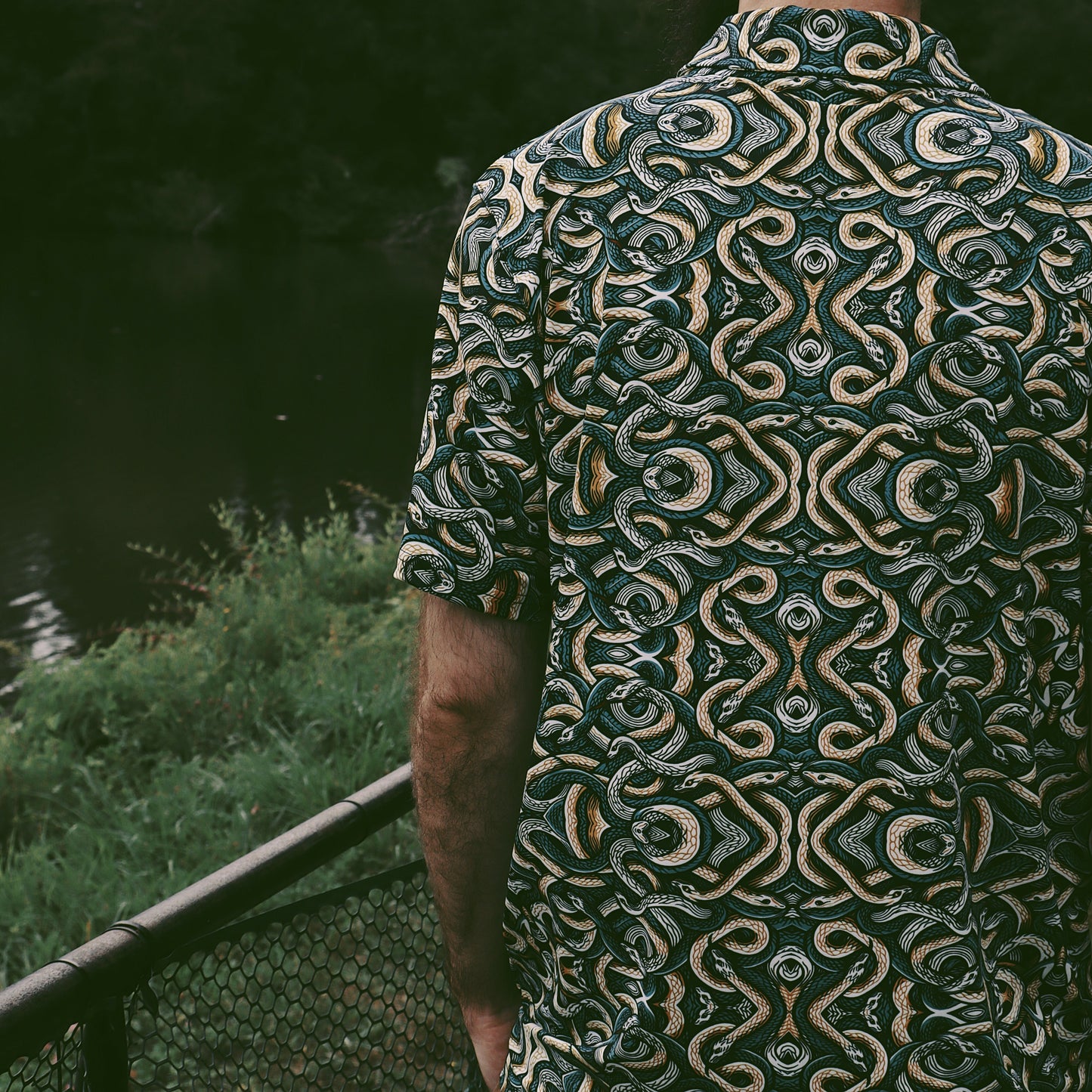 Men's Classic Fit Short-Sleeve Polo Shirt - KNOTTY SNAKES