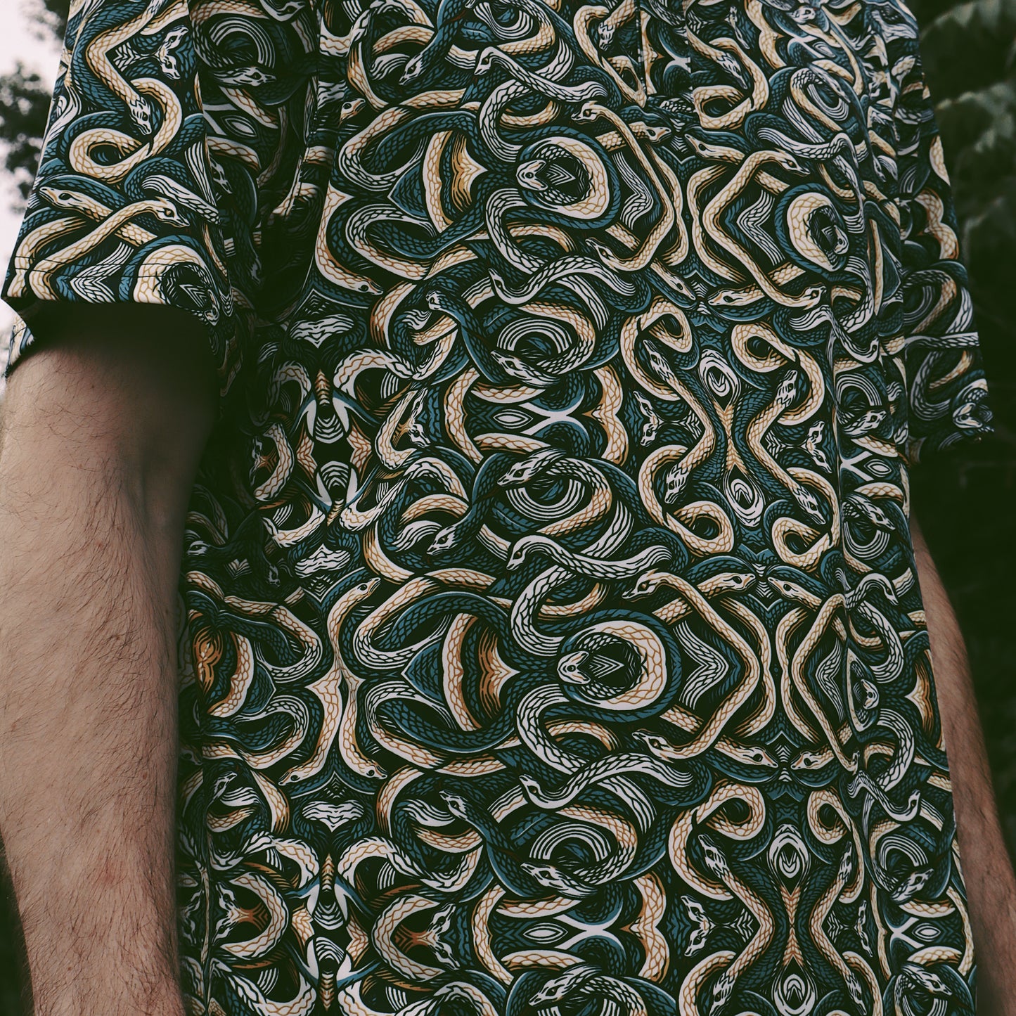Men's Classic Fit Short-Sleeve Polo Shirt - KNOTTY SNAKES