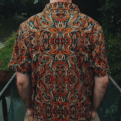 Men's Classic Fit Short-Sleeve Polo Shirt - SACRED FIRE