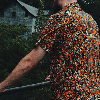 Men's Classic Fit Short-Sleeve Polo Shirt - SACRED FIRE