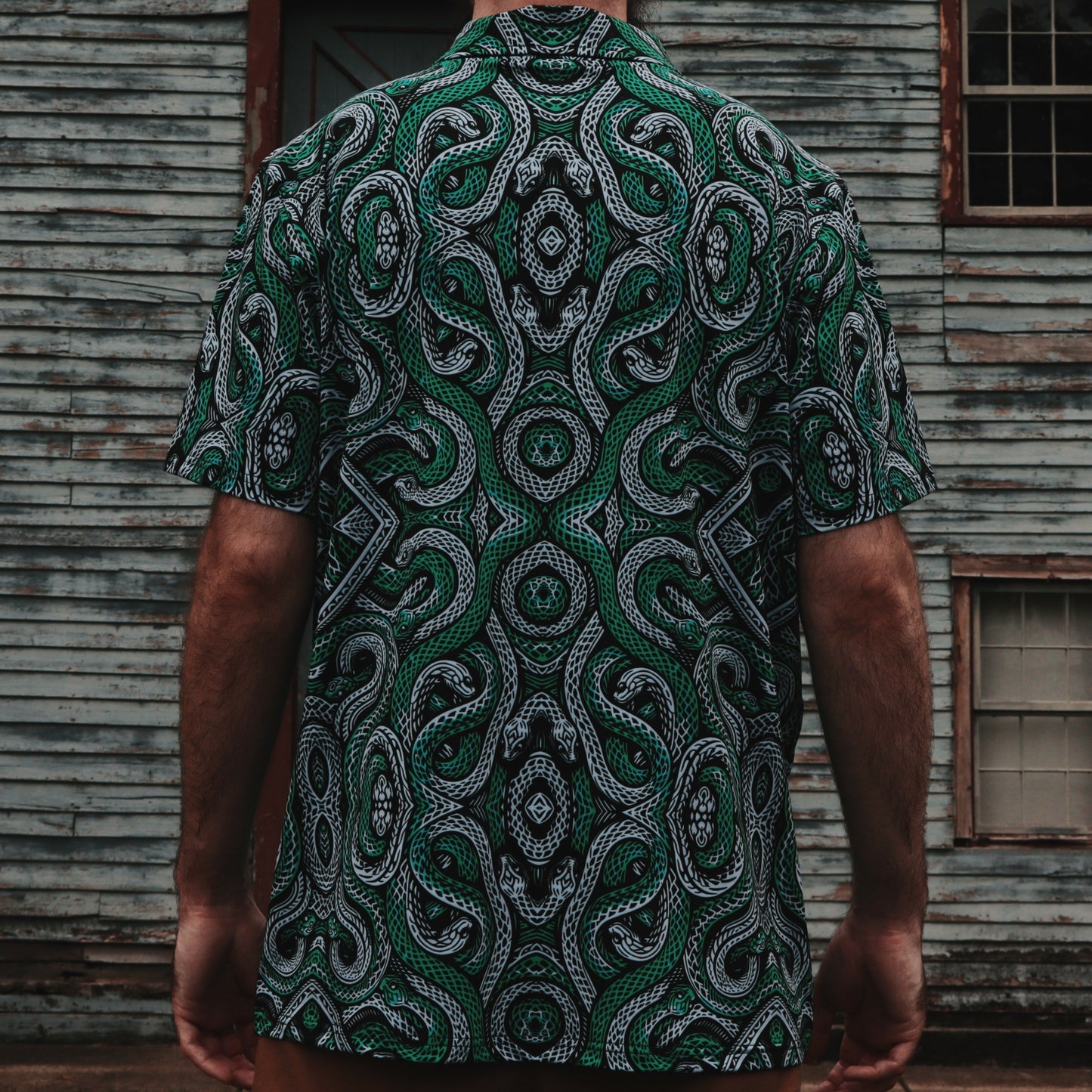 Men's Classic Fit Short-Sleeve Polo Shirt - SLITHERIN SNAKES