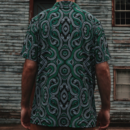 Men's Classic Fit Short-Sleeve Polo Shirt - SLITHERIN SNAKES