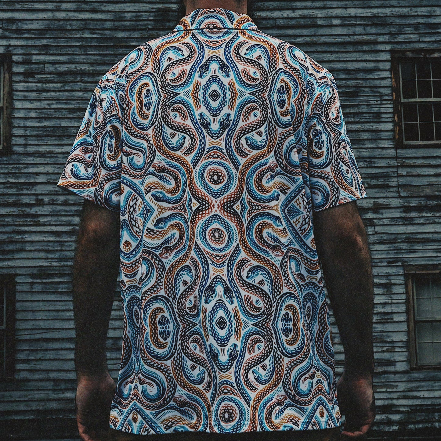 Men's Classic Fit Short-Sleeve Polo Shirt - SUMMER SNAKES