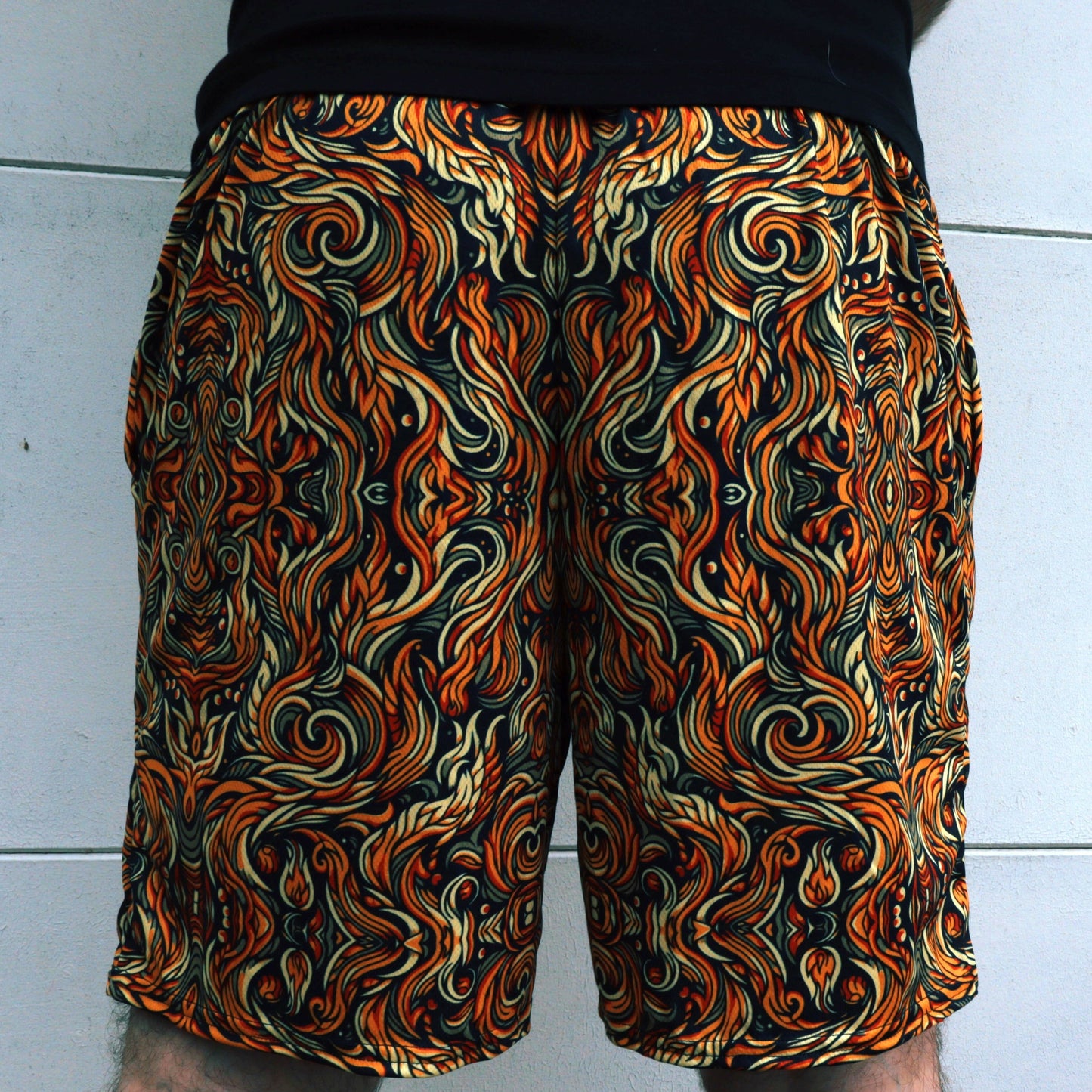 Unisex Mesh Shorts - SACRED FIRE