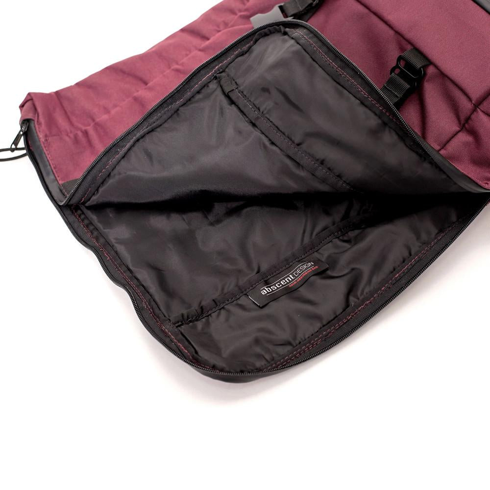 THE SCOUT ROLL TOP BACKPACK - CRIMSON, BACKPACK - Bad Habbots, LLC., High End Goods and Services